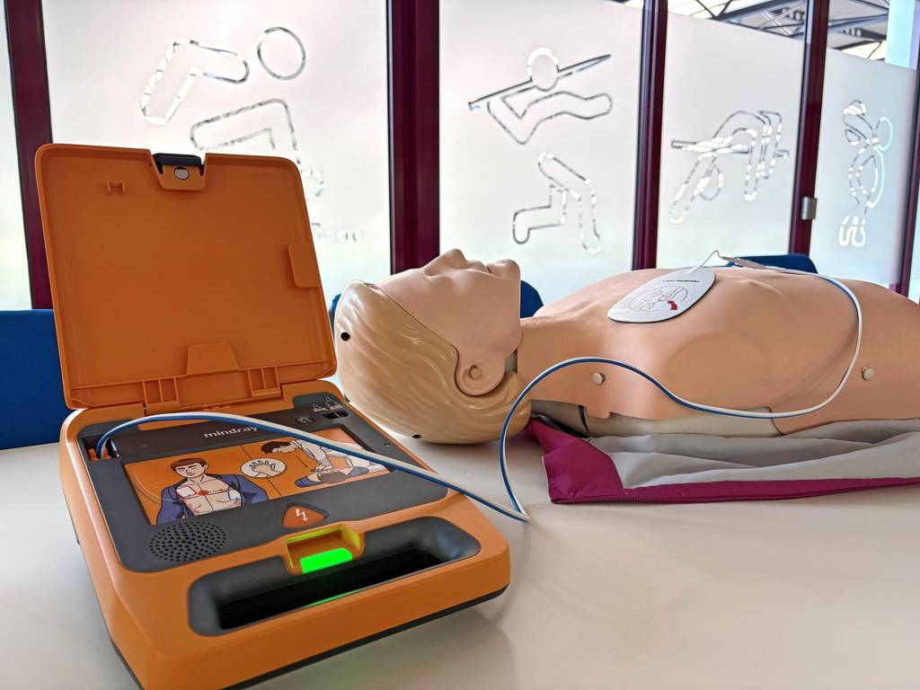 AED Einweisung am Standort Frankfurt